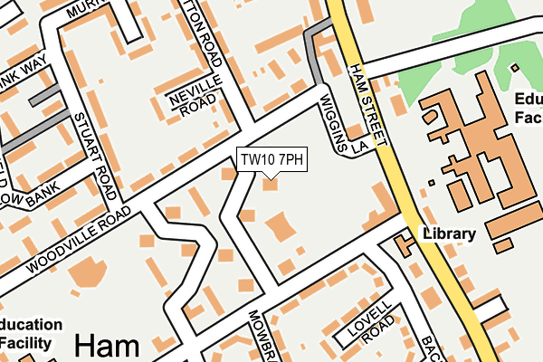 TW10 7PH map - OS OpenMap – Local (Ordnance Survey)