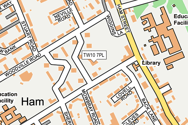 TW10 7PL map - OS OpenMap – Local (Ordnance Survey)
