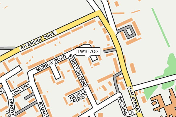 TW10 7QG map - OS OpenMap – Local (Ordnance Survey)