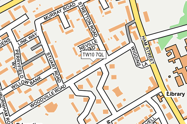 TW10 7QL map - OS OpenMap – Local (Ordnance Survey)