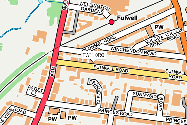 Map of 325 KINGSTON ROAD LTD at local scale