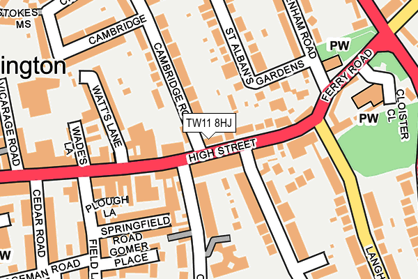 Map of OLD NURSERY WAY LIMITED at local scale