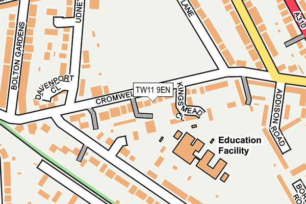 TW11 9EN map - OS OpenMap – Local (Ordnance Survey)