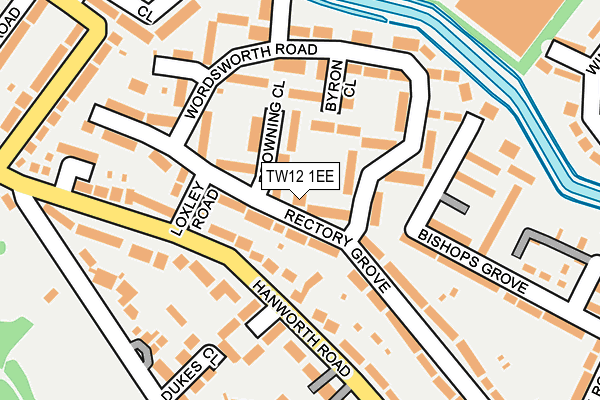 TW12 1EE map - OS OpenMap – Local (Ordnance Survey)