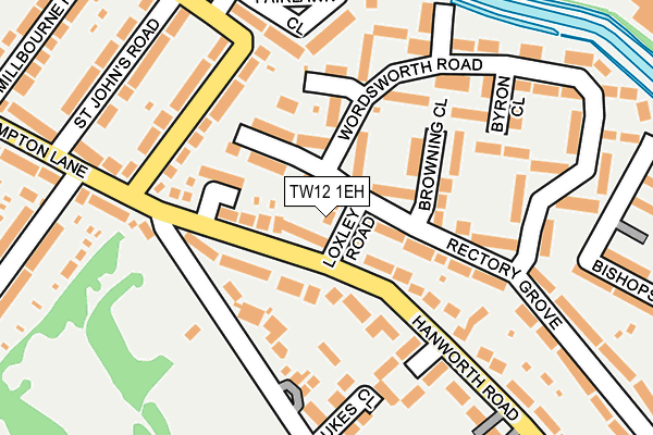 TW12 1EH map - OS OpenMap – Local (Ordnance Survey)