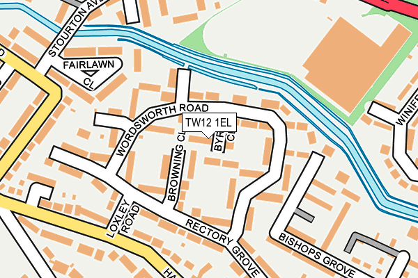 TW12 1EL map - OS OpenMap – Local (Ordnance Survey)