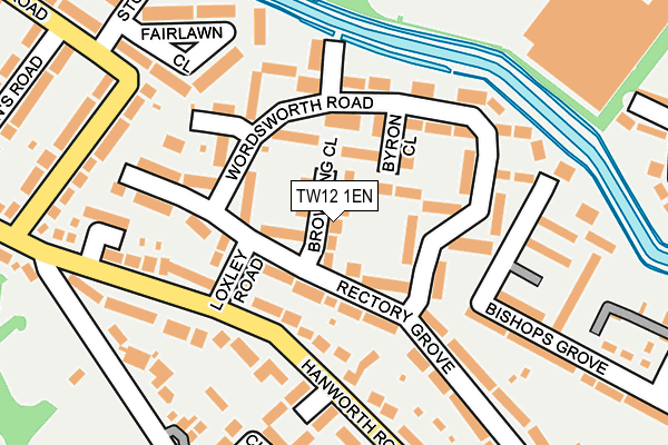 TW12 1EN map - OS OpenMap – Local (Ordnance Survey)
