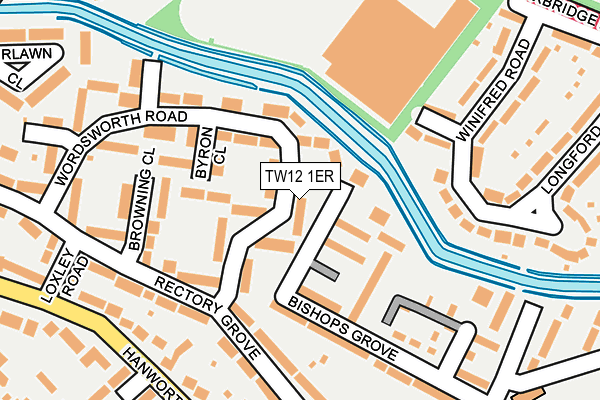 TW12 1ER map - OS OpenMap – Local (Ordnance Survey)