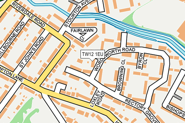 TW12 1EU map - OS OpenMap – Local (Ordnance Survey)