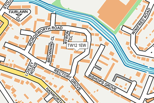 TW12 1EW map - OS OpenMap – Local (Ordnance Survey)