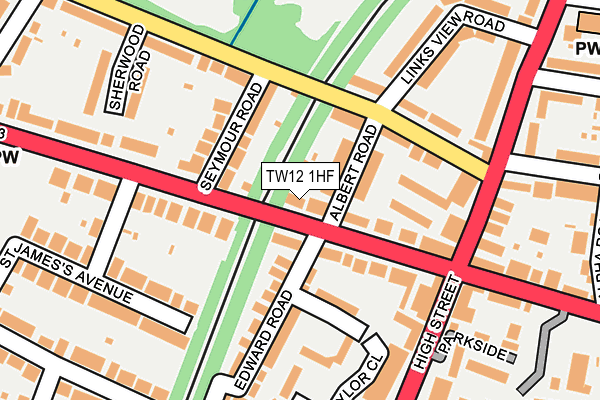 TW12 1HF map - OS OpenMap – Local (Ordnance Survey)