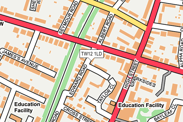 TW12 1LD map - OS OpenMap – Local (Ordnance Survey)