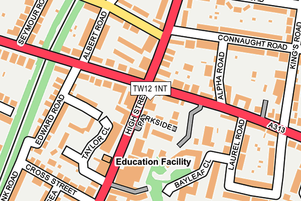 TW12 1NT map - OS OpenMap – Local (Ordnance Survey)