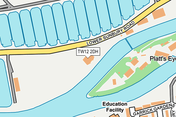 TW12 2DH map - OS OpenMap – Local (Ordnance Survey)