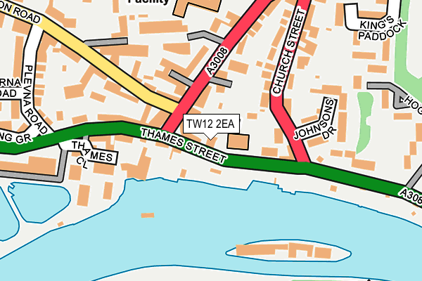 TW12 2EA map - OS OpenMap – Local (Ordnance Survey)