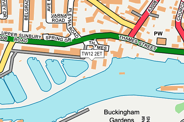 TW12 2ET map - OS OpenMap – Local (Ordnance Survey)