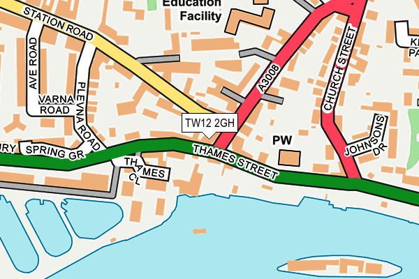 TW12 2GH map - OS OpenMap – Local (Ordnance Survey)