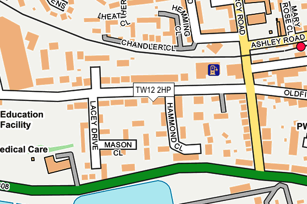 TW12 2HP map - OS OpenMap – Local (Ordnance Survey)