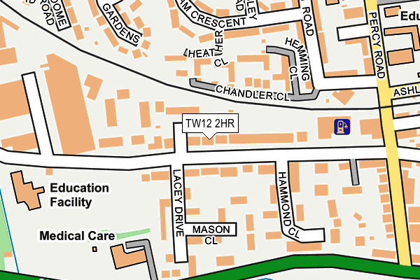TW12 2HR map - OS OpenMap – Local (Ordnance Survey)