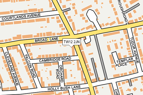 TW12 2JN map - OS OpenMap – Local (Ordnance Survey)