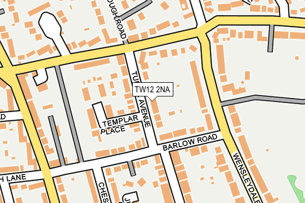 TW12 2NA map - OS OpenMap – Local (Ordnance Survey)