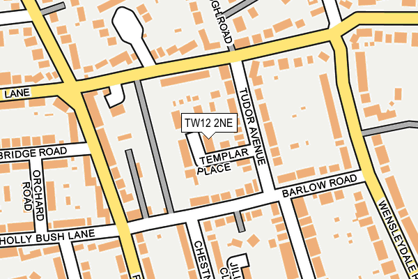 TW12 2NE map - OS OpenMap – Local (Ordnance Survey)