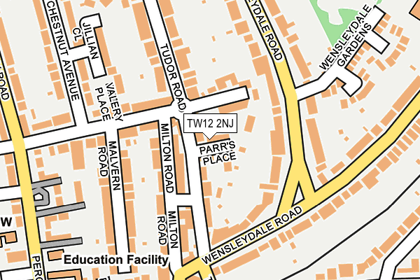 TW12 2NJ map - OS OpenMap – Local (Ordnance Survey)
