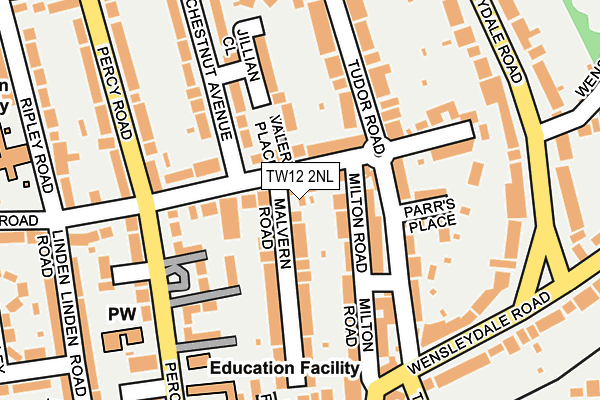 TW12 2NL map - OS OpenMap – Local (Ordnance Survey)