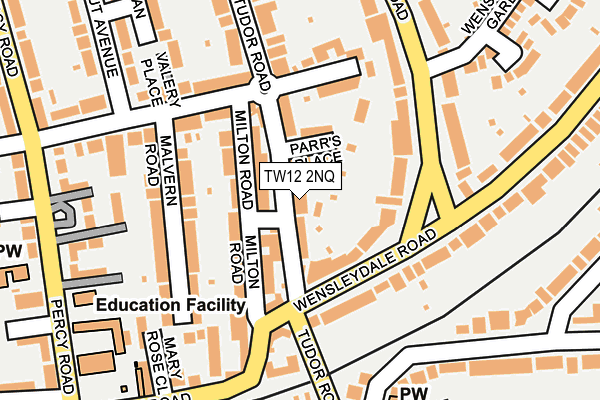 TW12 2NQ map - OS OpenMap – Local (Ordnance Survey)