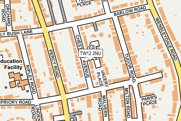 TW12 2NU map - OS OpenMap – Local (Ordnance Survey)