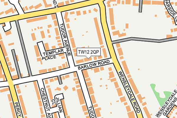 TW12 2QP map - OS OpenMap – Local (Ordnance Survey)