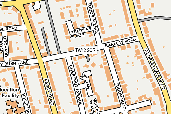 TW12 2QR map - OS OpenMap – Local (Ordnance Survey)
