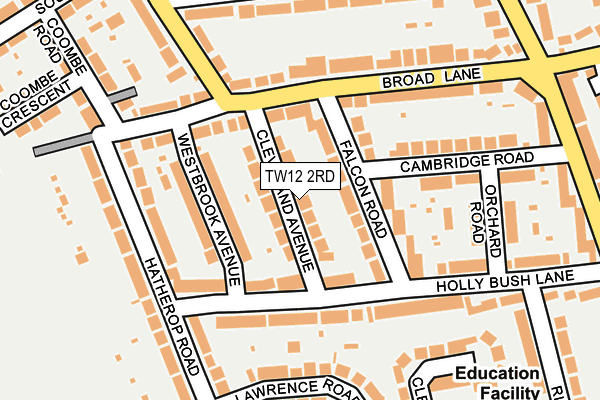 TW12 2RD map - OS OpenMap – Local (Ordnance Survey)