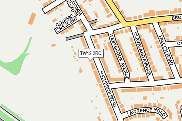 TW12 2RQ map - OS OpenMap – Local (Ordnance Survey)