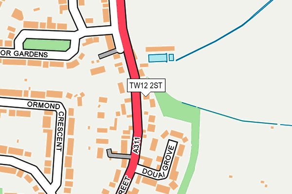 TW12 2ST map - OS OpenMap – Local (Ordnance Survey)