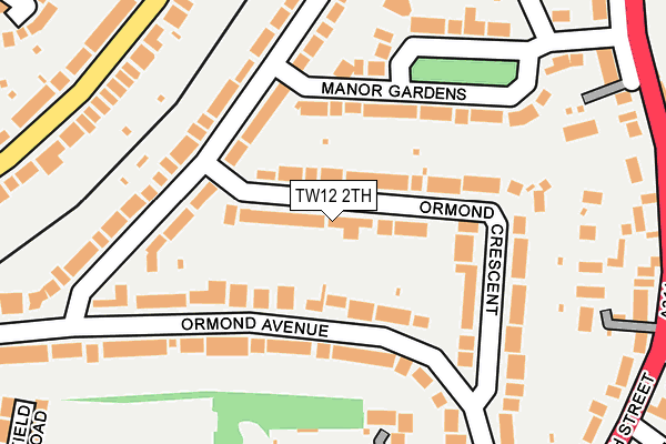 TW12 2TH map - OS OpenMap – Local (Ordnance Survey)