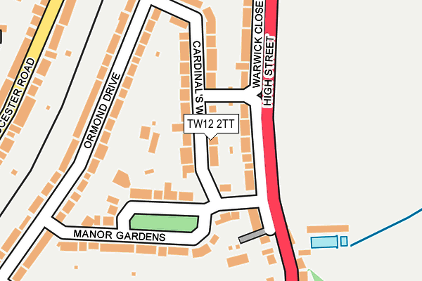TW12 2TT map - OS OpenMap – Local (Ordnance Survey)