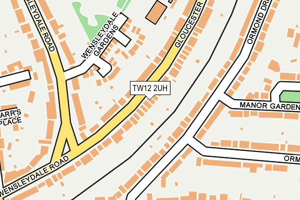 TW12 2UH map - OS OpenMap – Local (Ordnance Survey)
