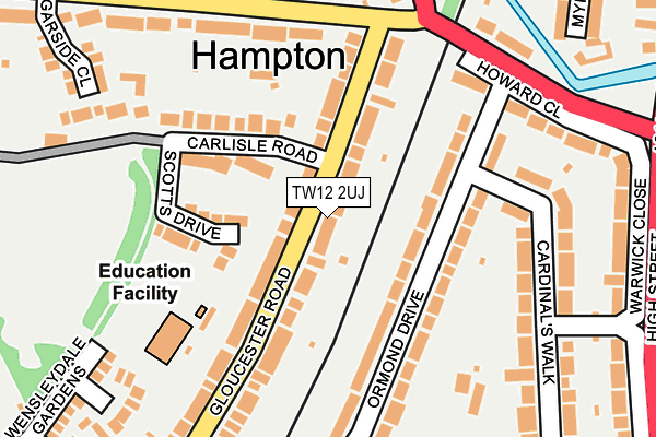 Map of HONEYSTONE TRADERS LIMITED at local scale