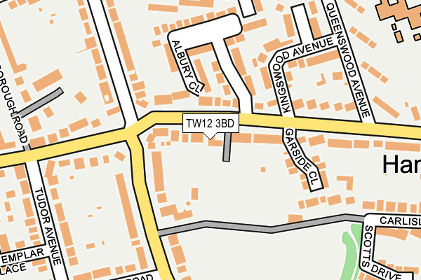 TW12 3BD map - OS OpenMap – Local (Ordnance Survey)