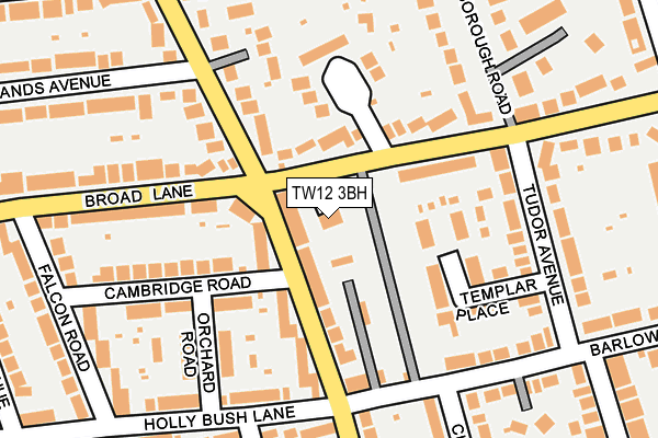 TW12 3BH map - OS OpenMap – Local (Ordnance Survey)