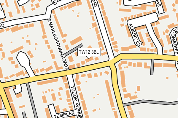 TW12 3BL map - OS OpenMap – Local (Ordnance Survey)