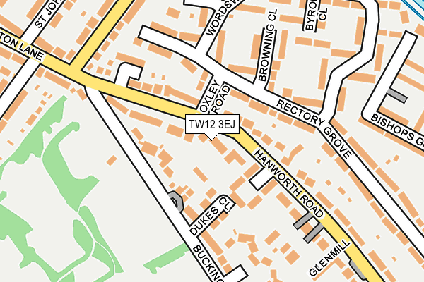 TW12 3EJ map - OS OpenMap – Local (Ordnance Survey)