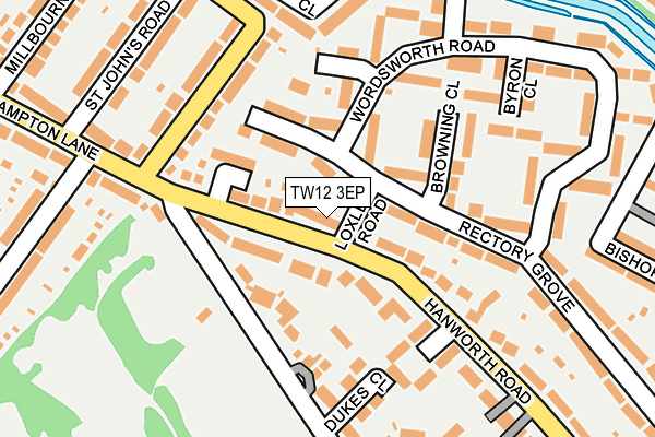 TW12 3EP map - OS OpenMap – Local (Ordnance Survey)