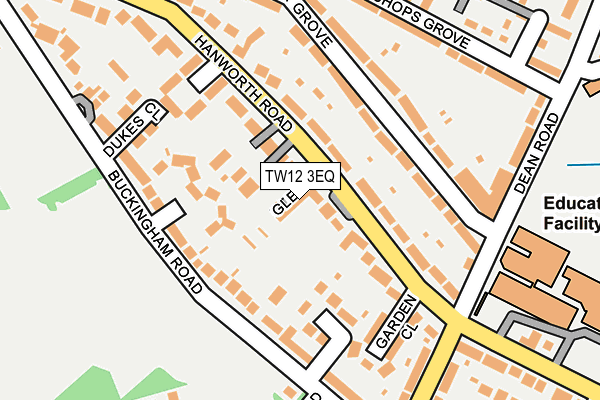 TW12 3EQ map - OS OpenMap – Local (Ordnance Survey)