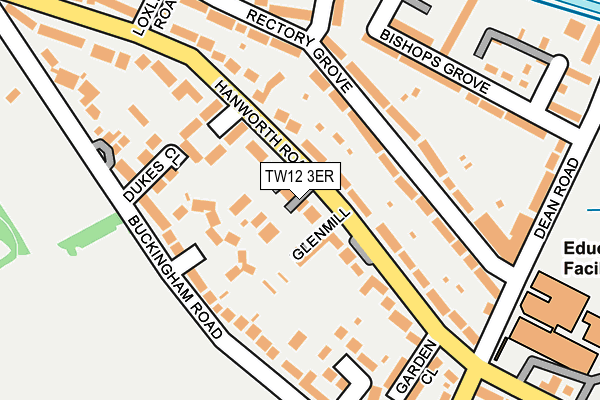 TW12 3ER map - OS OpenMap – Local (Ordnance Survey)