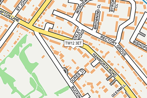TW12 3ET map - OS OpenMap – Local (Ordnance Survey)