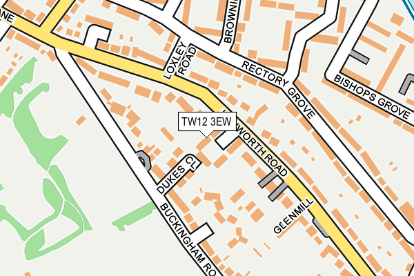TW12 3EW map - OS OpenMap – Local (Ordnance Survey)