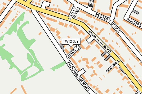 TW12 3JY map - OS OpenMap – Local (Ordnance Survey)