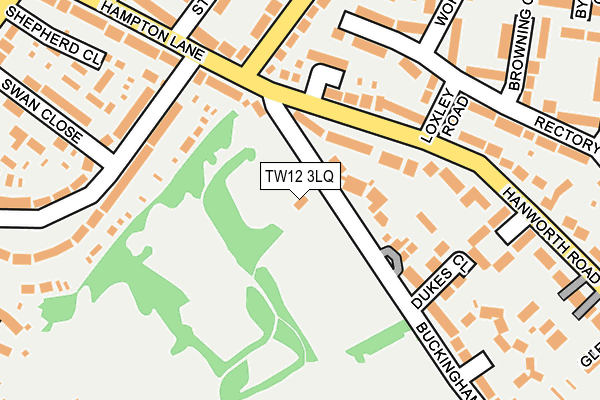TW12 3LQ map - OS OpenMap – Local (Ordnance Survey)